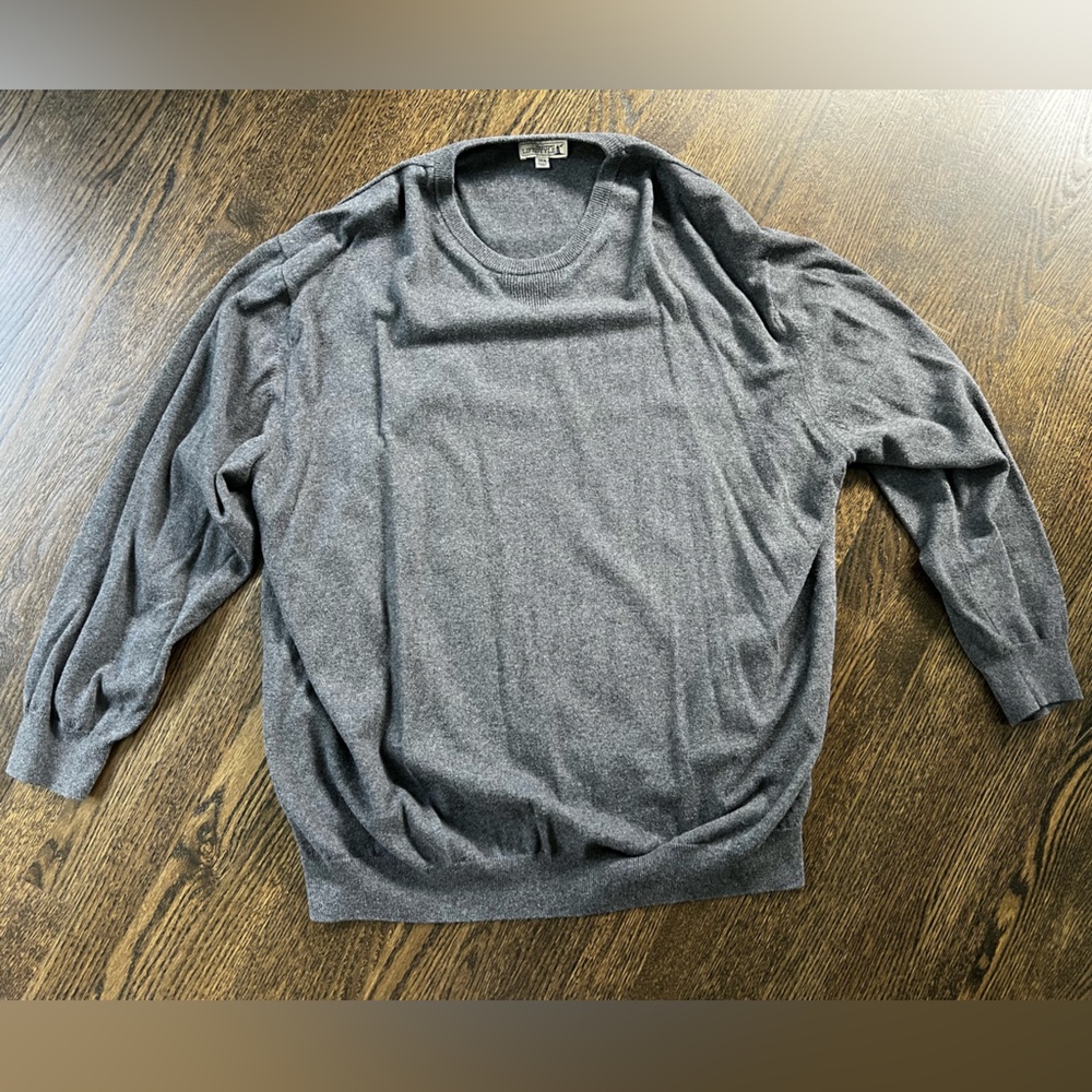3XB Men’s Westport Gray Crewneck Sweater Classic Knit